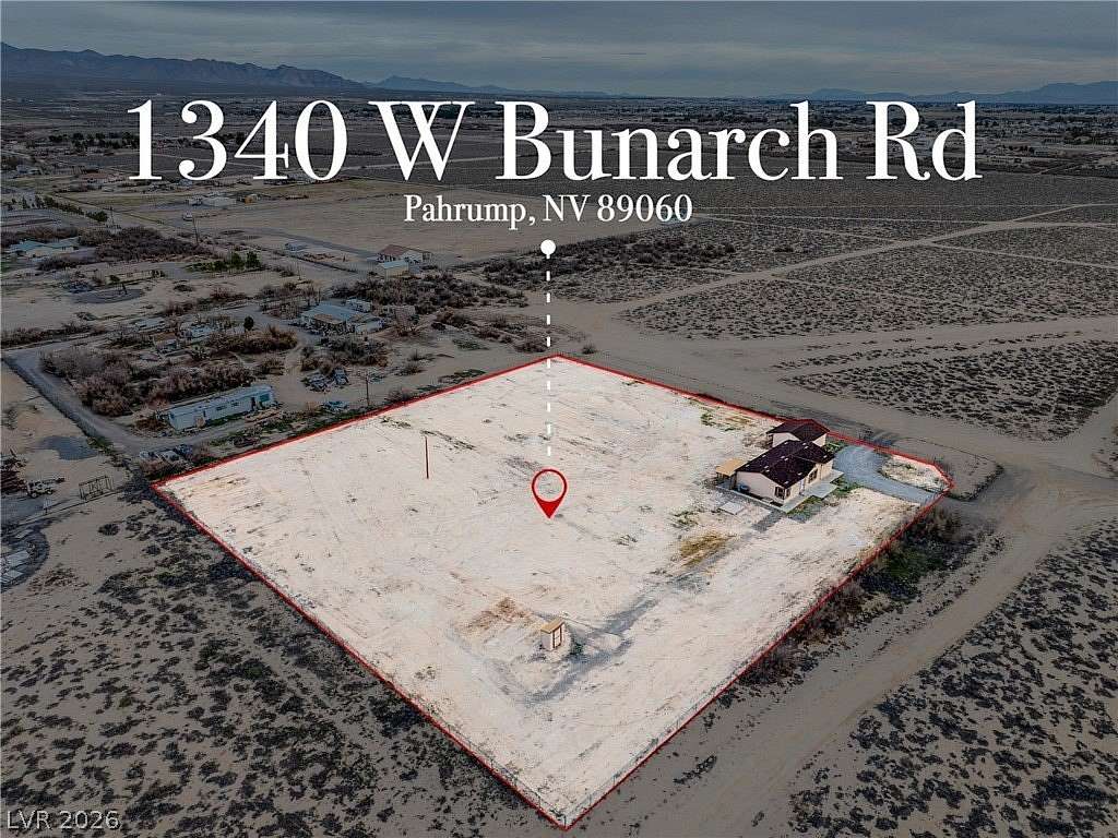 2 Acres of Residential Land with Home for Sale in Pahrump, Nevada