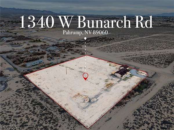 2 Acres of Residential Land with Home for Sale in Pahrump, Nevada