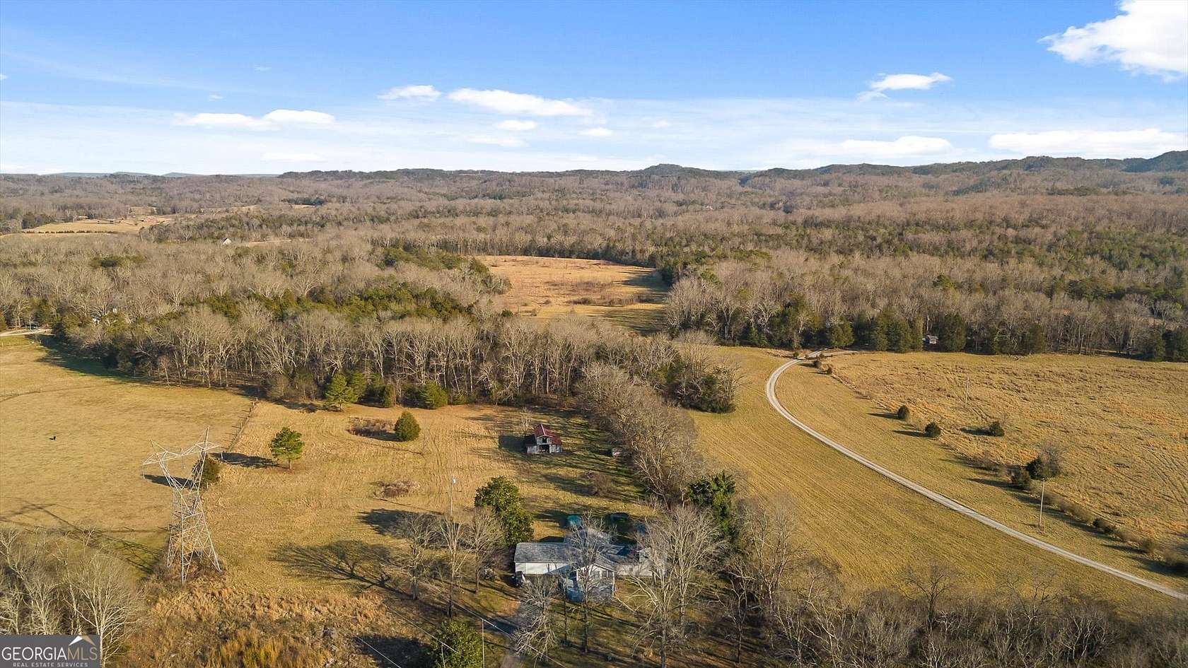 7.16 Acres of Land with Home for Sale in Chickamauga, Georgia