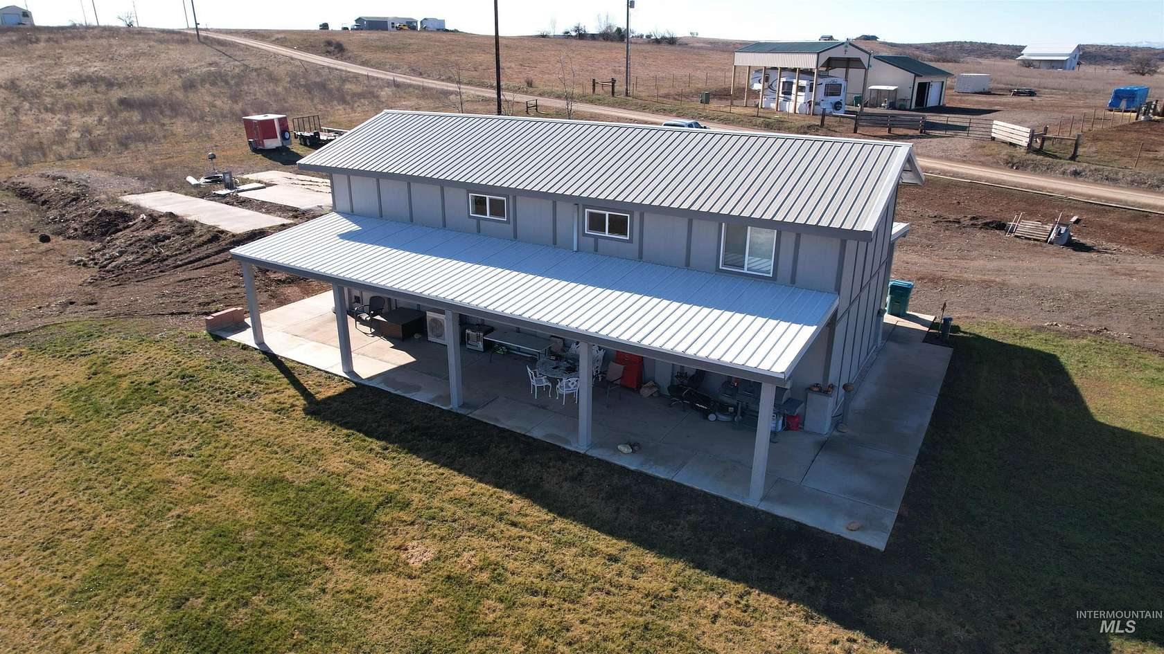 9.3 Acres of Residential Land with Home for Sale in Mesa, Idaho