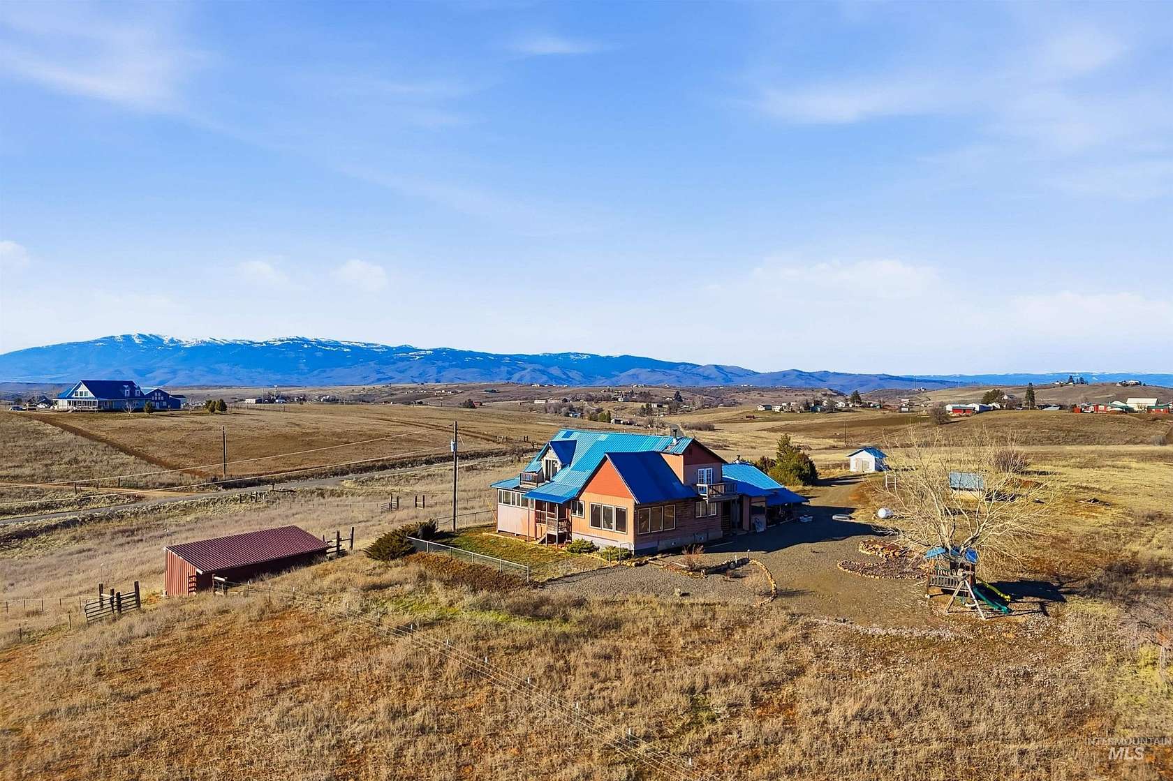 9.2 Acres of Land with Home for Sale in Mesa, Idaho