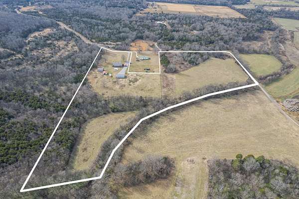 23.9 Acres of Recreational Land with Home for Sale in Lewisburg, Tennessee