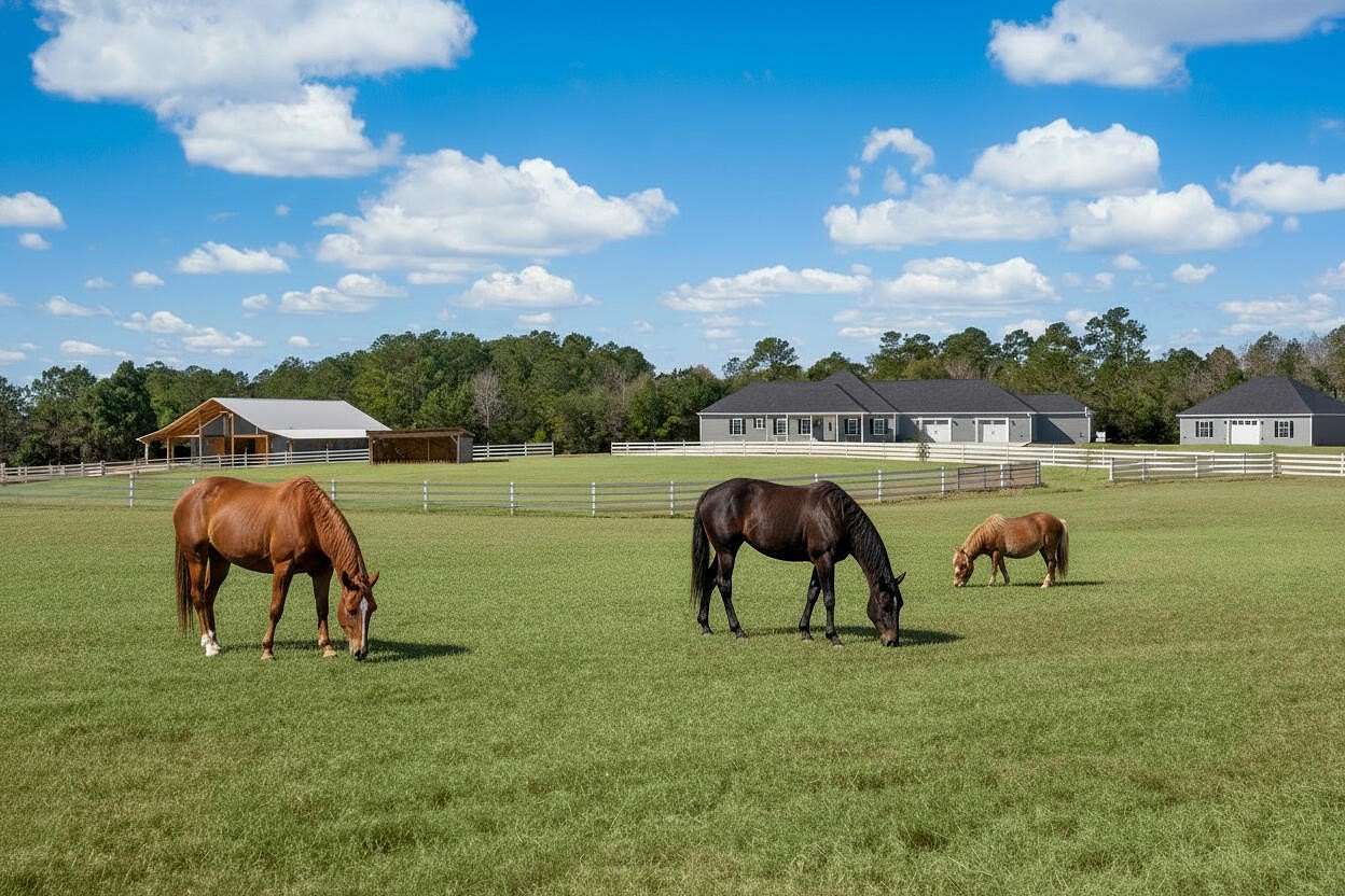 25.6 Acres of Agricultural Land with Home for Sale in Conway, South Carolina