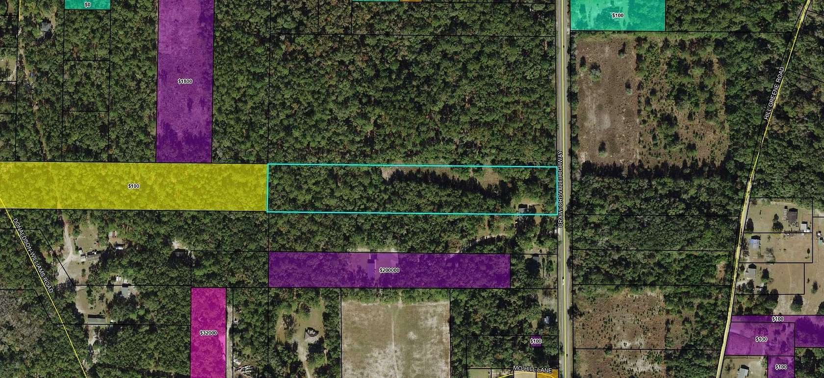 5 Acres of Commercial Land for Sale in Crawfordville, Florida