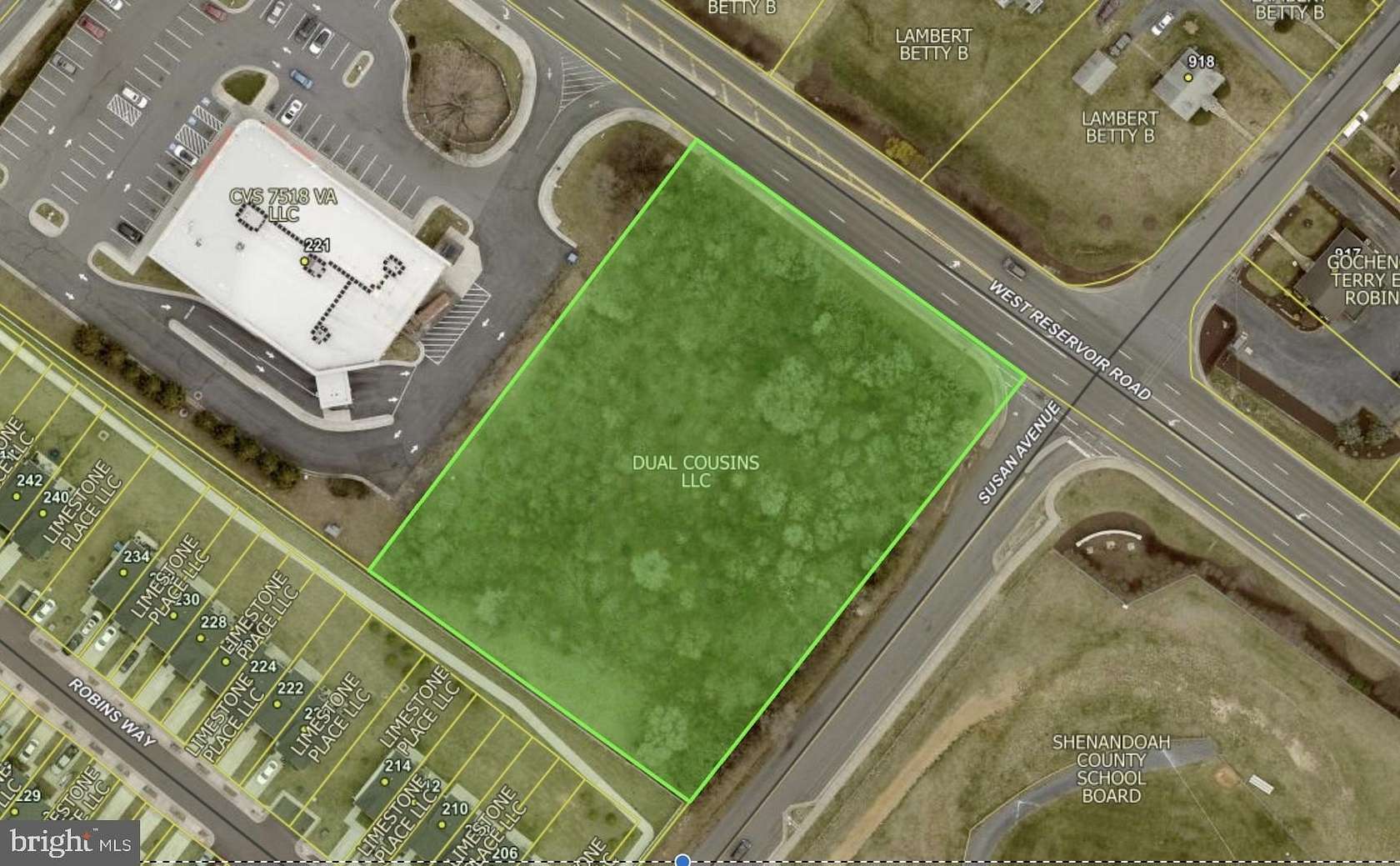1.64 Acres of Commercial Land for Lease in Woodstock, Virginia