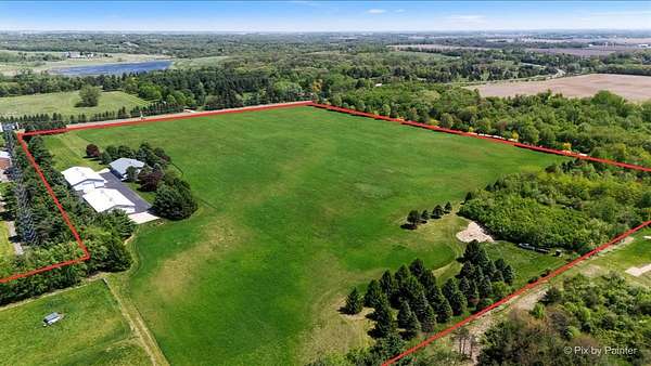 39.2 Acres of Agricultural & Residential Land for Sale in Harvard, Illinois