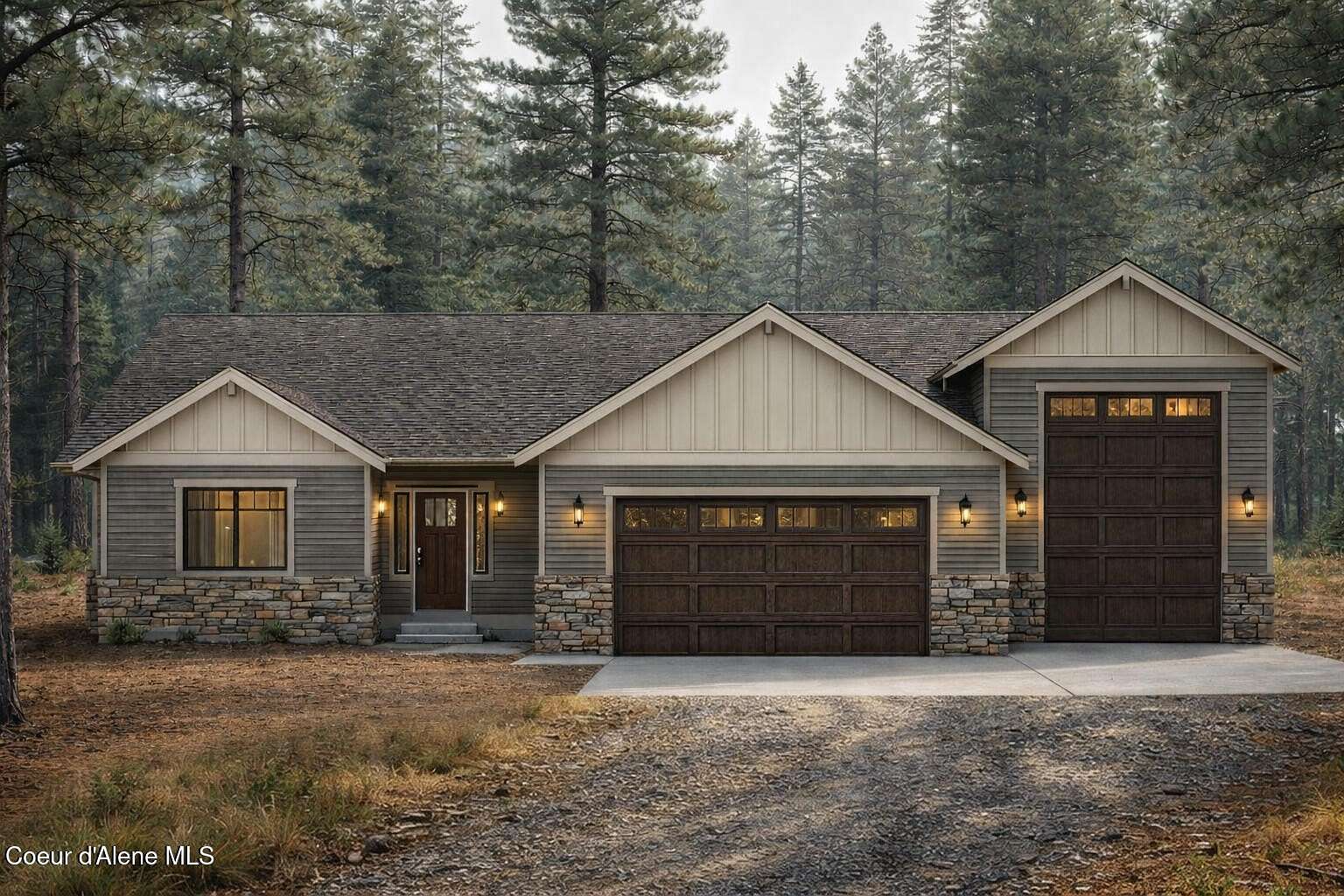 5 Acres of Residential Land with Home for Sale in Athol, Idaho