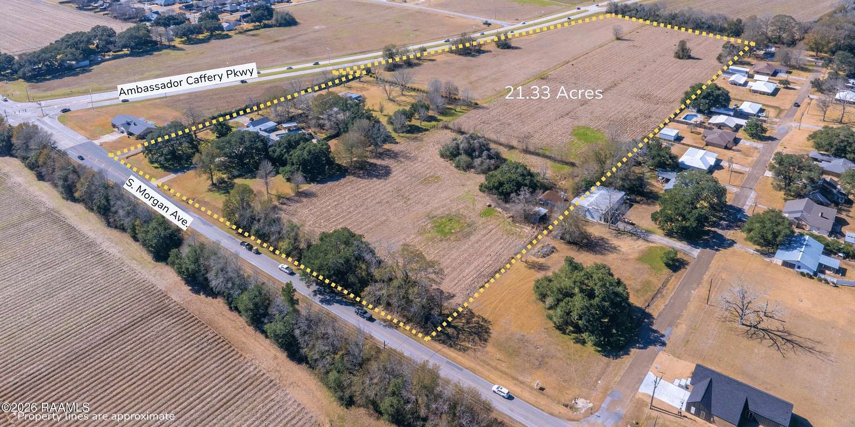 21.3 Acres of Commercial Land for Sale in Broussard, Louisiana