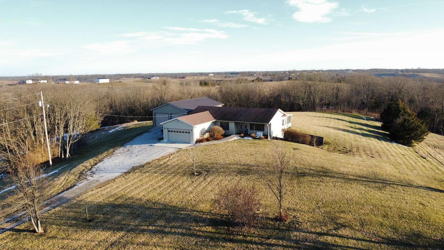 13.5 Acres of Land with Home for Sale in Owenton, Kentucky