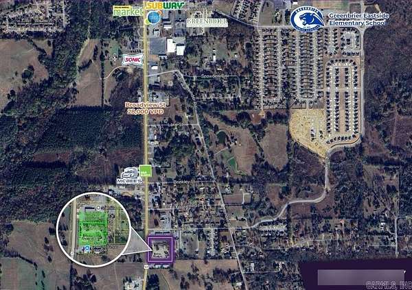 4 Acres of Commercial Land for Sale in Greenbrier, Arkansas