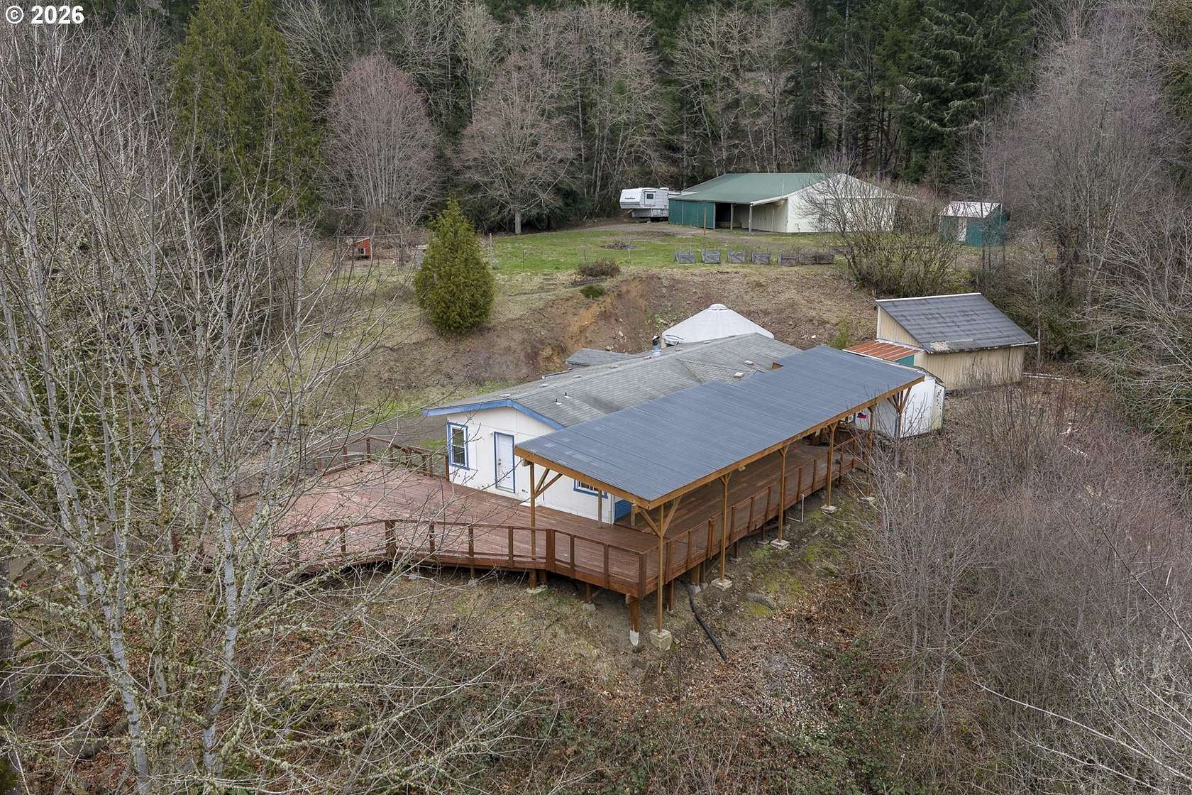 6.43 Acres of Land with Home for Sale in Kalama, Washington