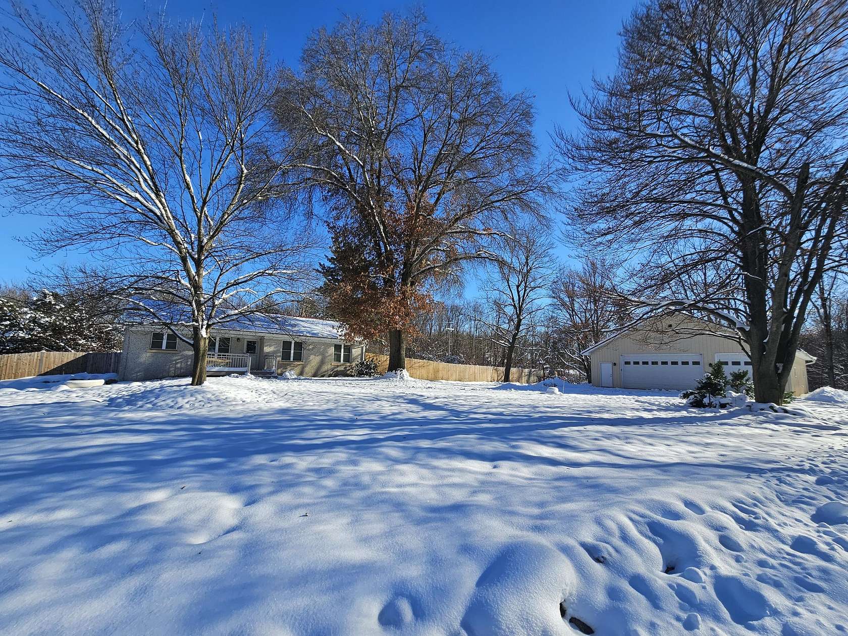 5 Acres of Residential Land with Home for Sale in Galesburg, Michigan