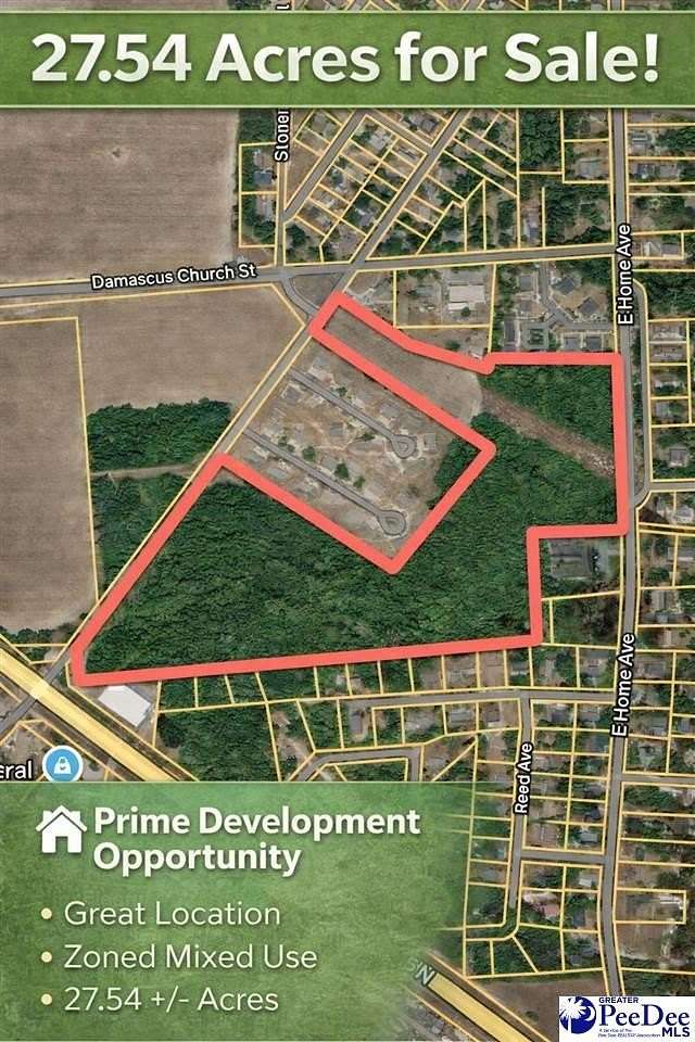 27.5 Acres of Land for Sale in Hartsville, South Carolina