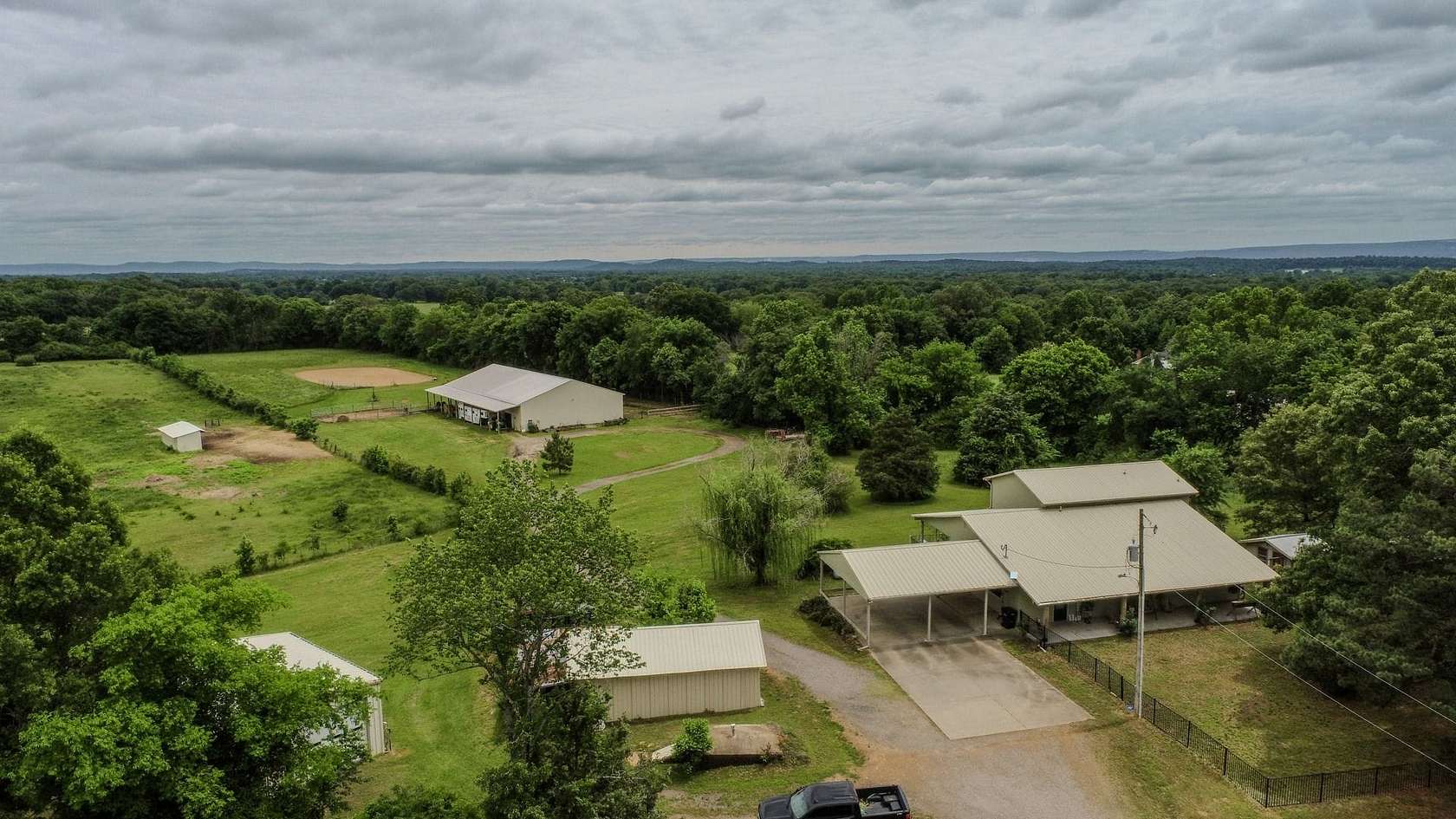 14.7 Acres of Land with Home for Sale in Dardanelle, Arkansas