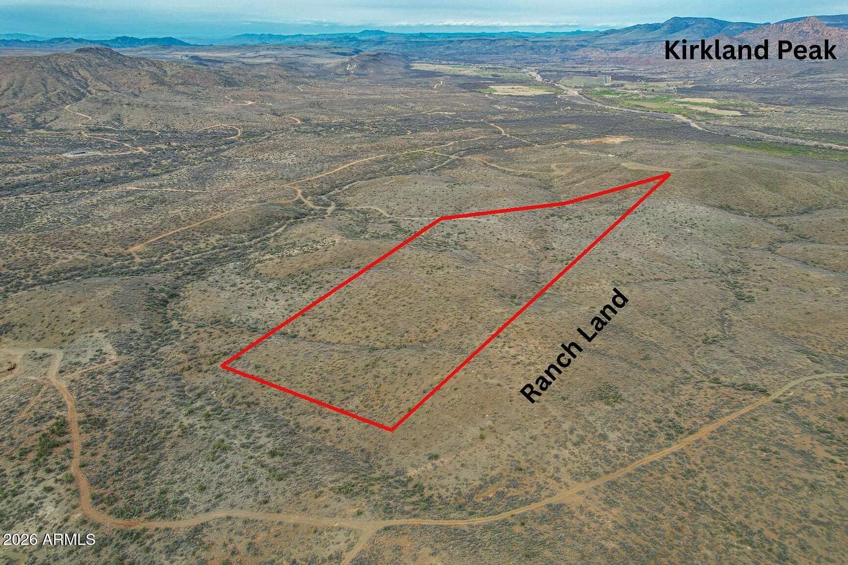36 Acres of Recreational & Residential Land for Sale in Kirkland, Arizona
