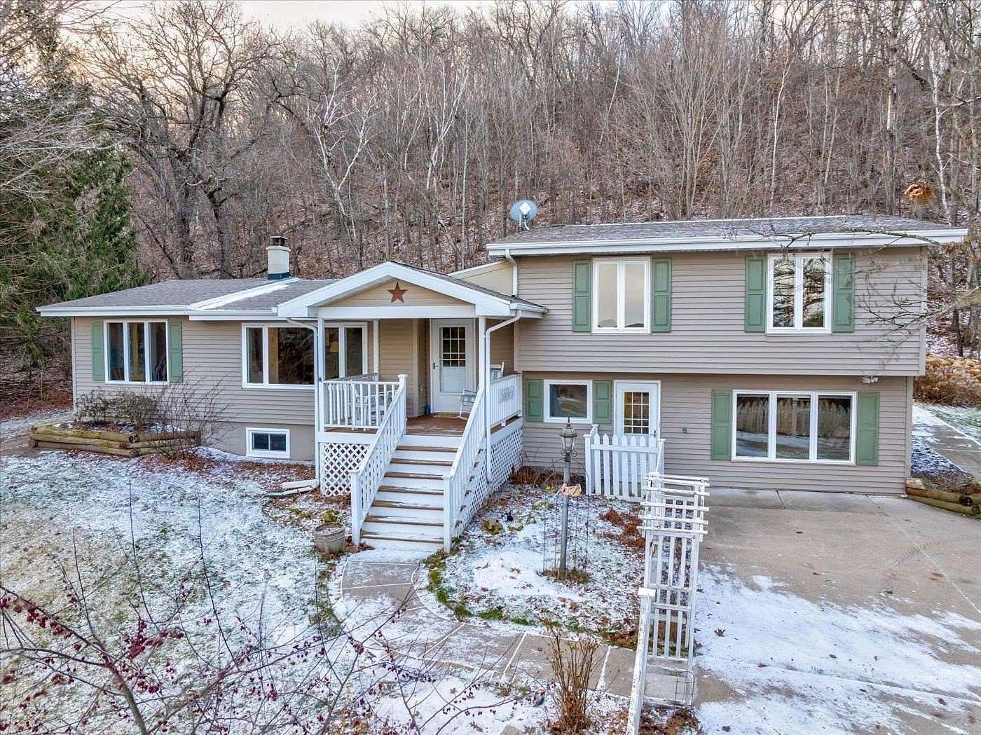 24 Acres of Recreational Land with Home for Sale in Arena, Wisconsin