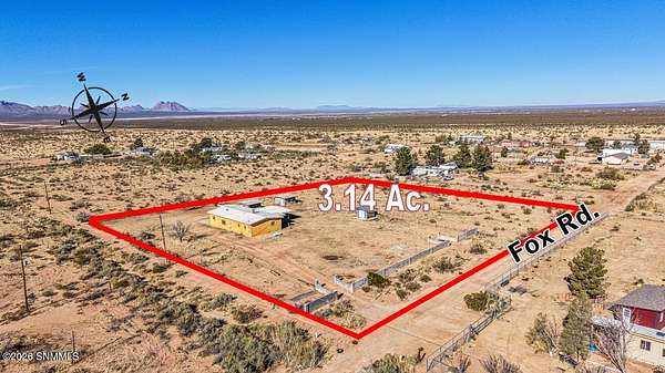 3.14 Acres of Residential Land with Home for Sale in Las Cruces, New Mexico