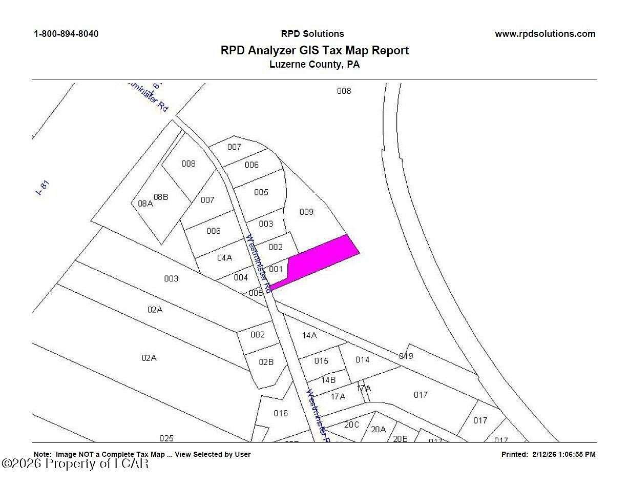 0.7 Acres of Residential Land for Sale in Wilkes-Barre, Pennsylvania