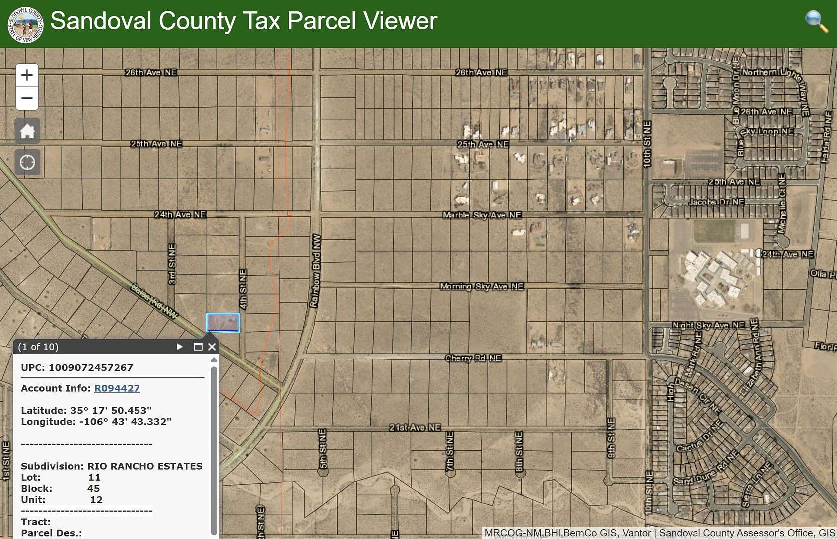 1 Acre of Land for Sale in Rio Rancho, New Mexico