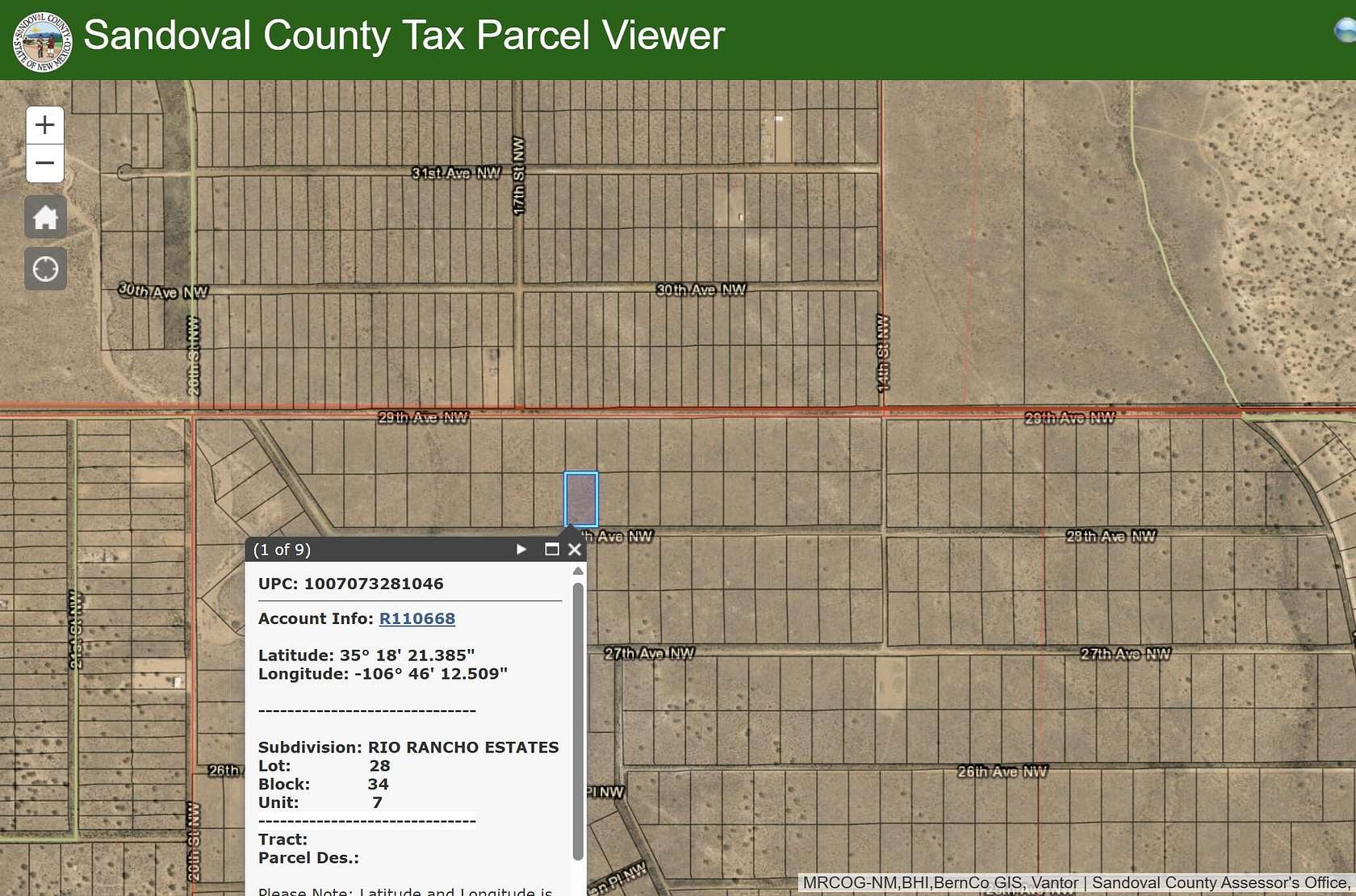 1 Acre of Land for Sale in Rio Rancho, New Mexico