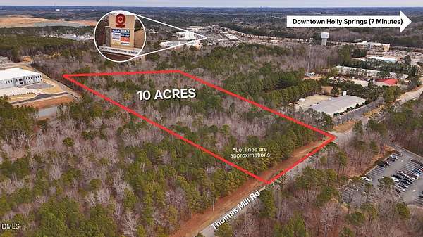 10 Acres of Mixed-Use Land for Sale in Holly Springs, North Carolina