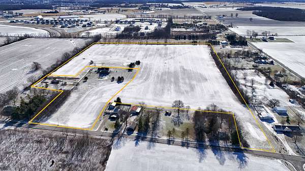 36.8 Acres of Agricultural Land with Home for Auction in Marysville, Ohio