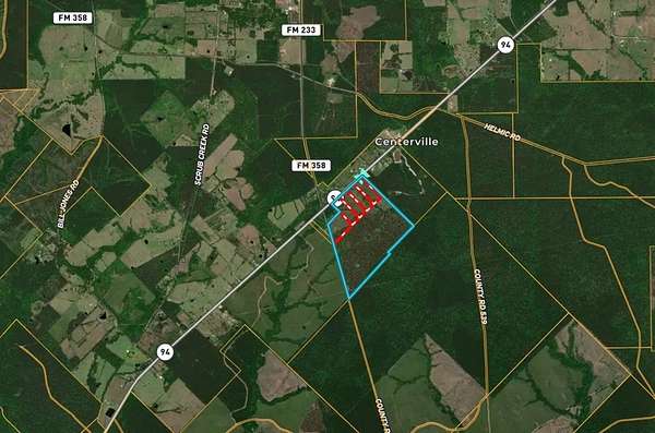 10 Acres of Residential Land for Sale in Groveton, Texas