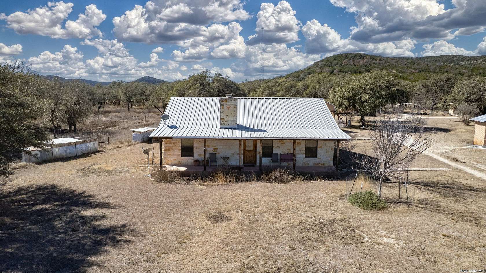 16 Acres of Land with Home for Sale in Leakey, Texas