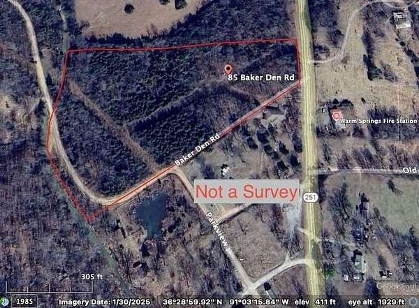15 Acres of Recreational & Residential Land for Sale in Warm Springs, Arkansas