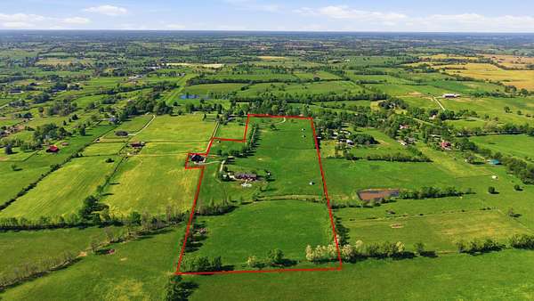 30.7 Acres of Agricultural Land with Home for Sale in Paris, Kentucky
