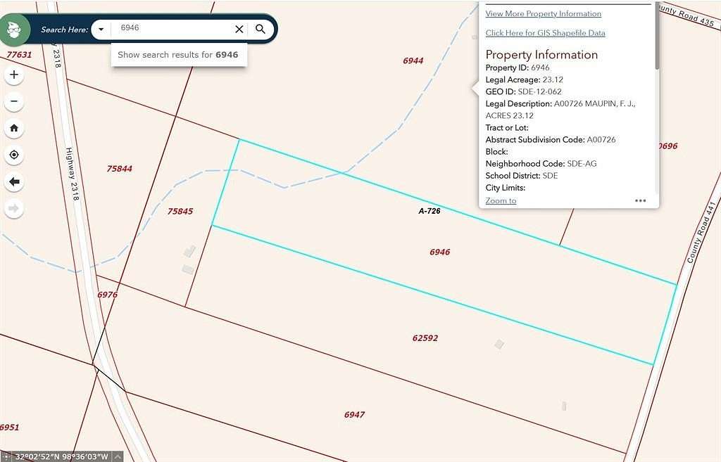 23.1 Acres of Improved Land for Sale in De Leon, Texas