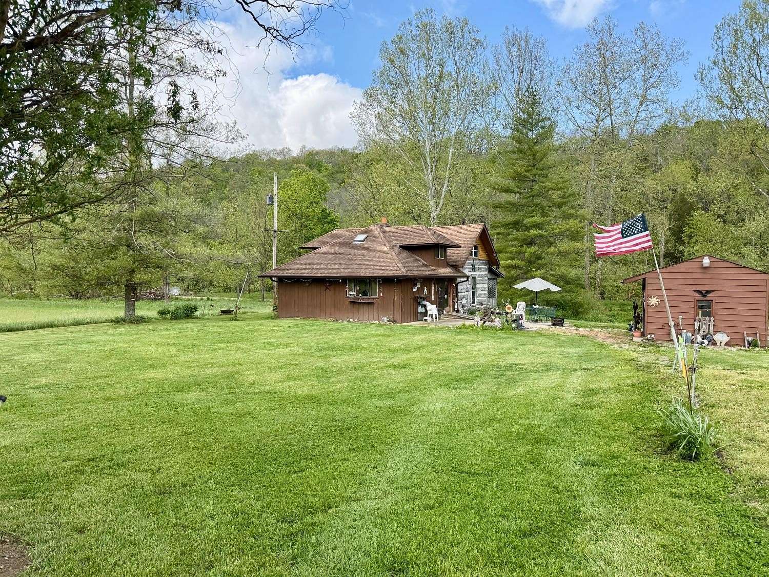 60 Acres of Recreational Land with Home for Sale in Batesville, Indiana