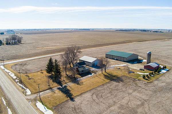 10 Acres of Recreational Land with Home for Sale in DeKalb, Illinois