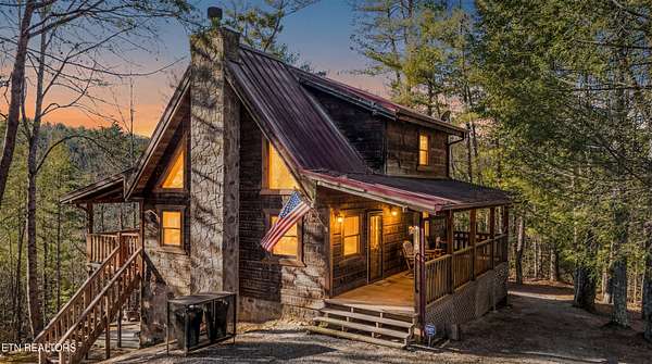 5.48 Acres of Residential Land with Home for Sale in Sevierville, Tennessee