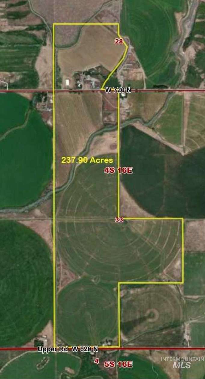 238 Acres of Agricultural Land with Home for Sale in Shoshone, Idaho