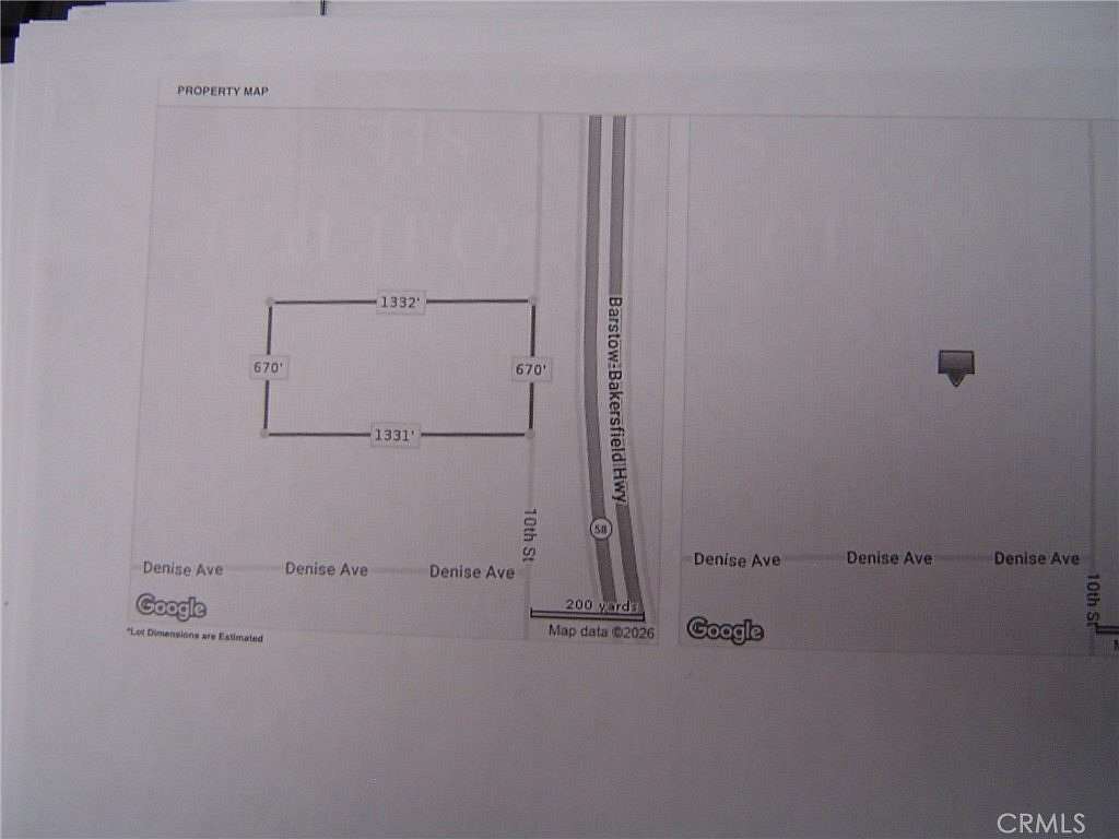 105 Acres of Land for Sale in Mojave, California