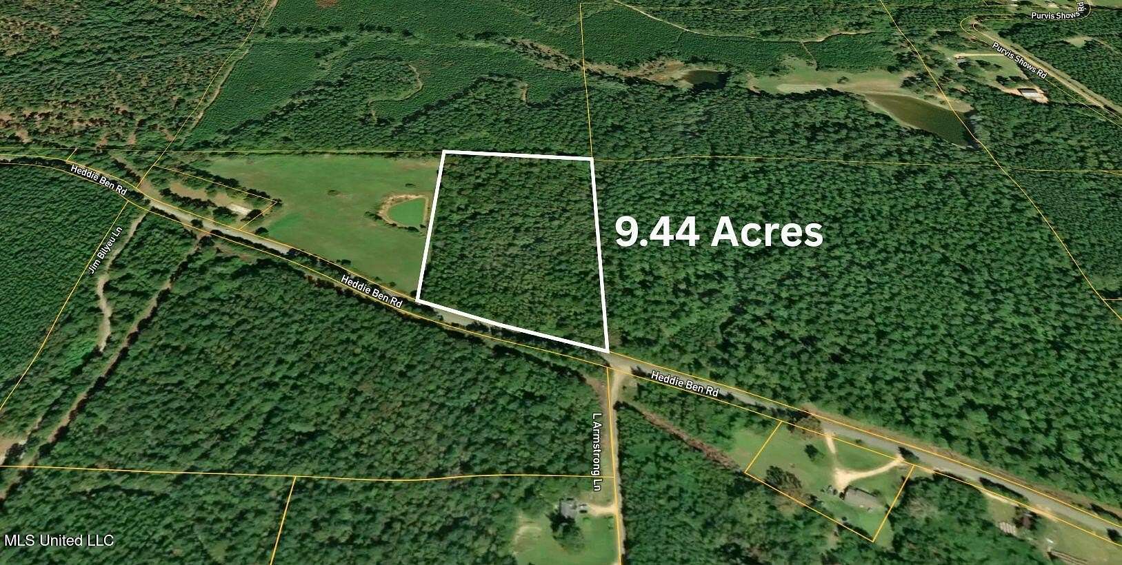 9.44 Acres of Residential Land for Sale in New Hebron, Mississippi