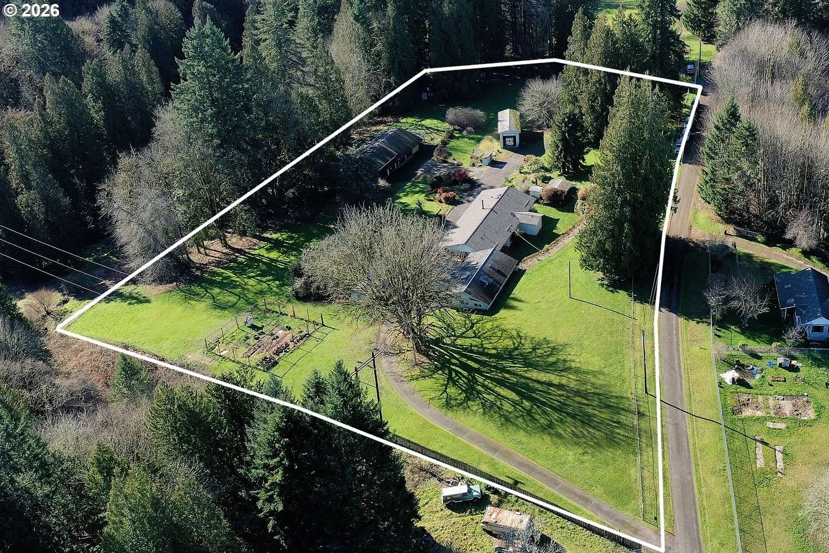 4 Acres of Residential Land with Home for Sale in Scappoose, Oregon