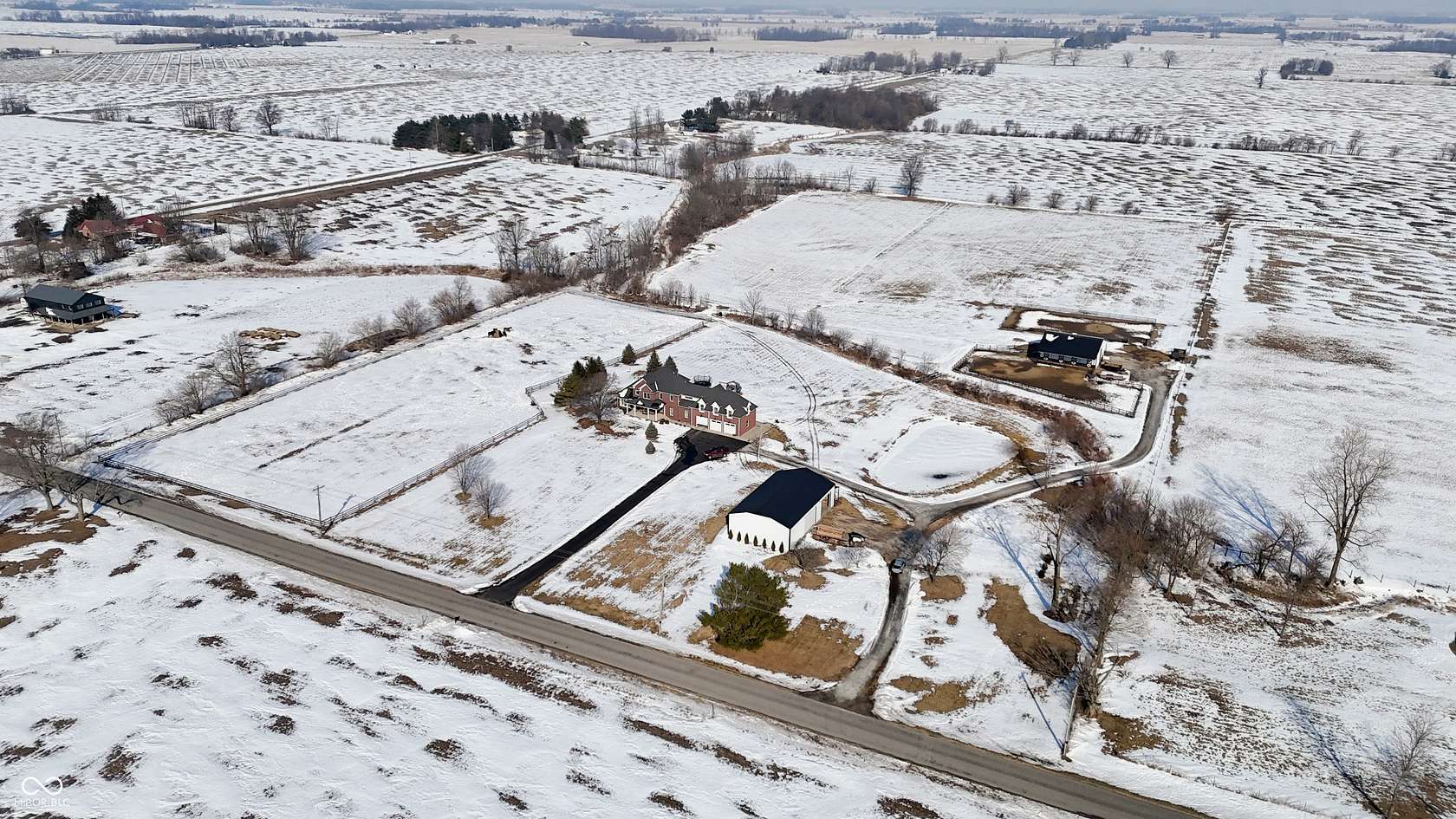 19.8 Acres of Land with Home for Sale in Whitestown, Indiana