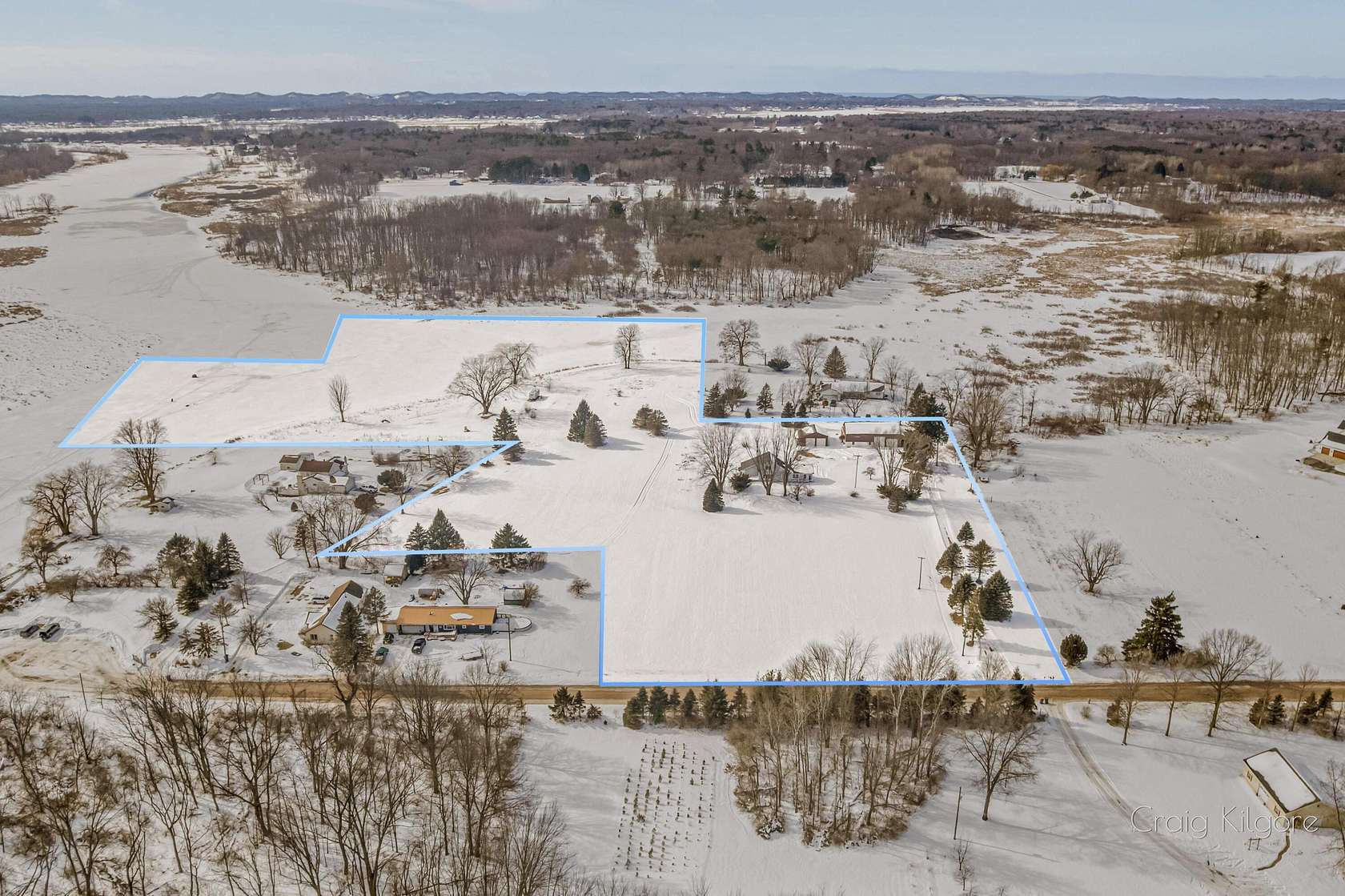 17.5 Acres of Land with Home for Sale in Nunica, Michigan
