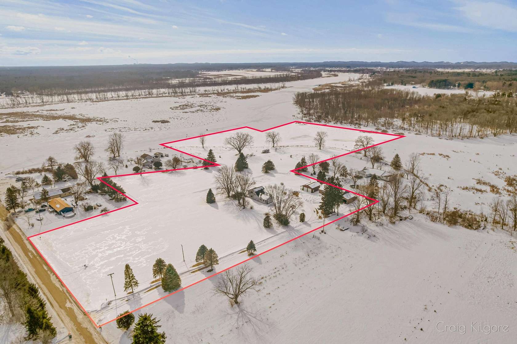 17.5 Acres of Land with Home for Sale in Nunica, Michigan