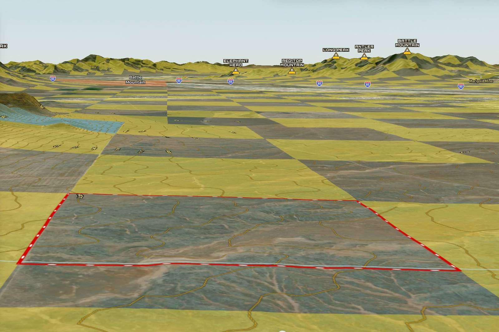 480 Acres of Land for Sale in Battle Mountain, Nevada