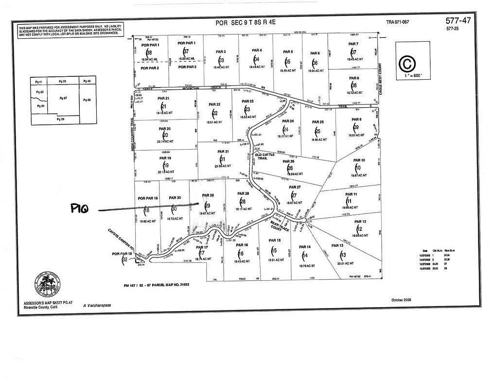 19.9 Acres of Land for Sale in Anza, California