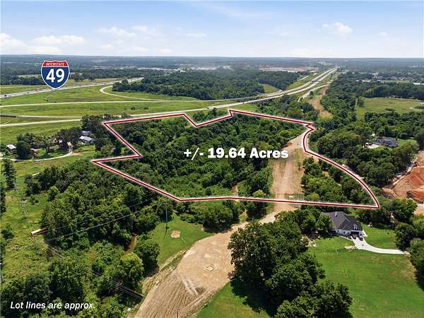 19.6 Acres of Land for Sale in Lowell, Arkansas