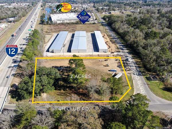 2 Acres of Commercial Land for Sale in Denham Springs, Louisiana