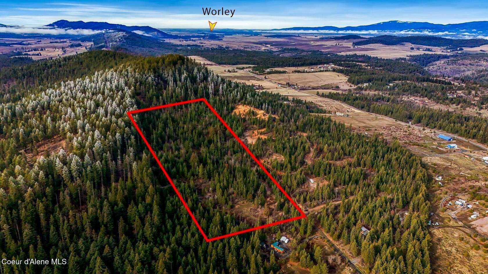20.1 Acres of Recreational Land for Sale in Worley, Idaho