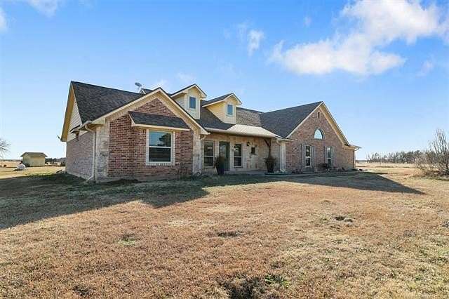 110 Acres of Agricultural Land with Home for Sale in Calera, Oklahoma
