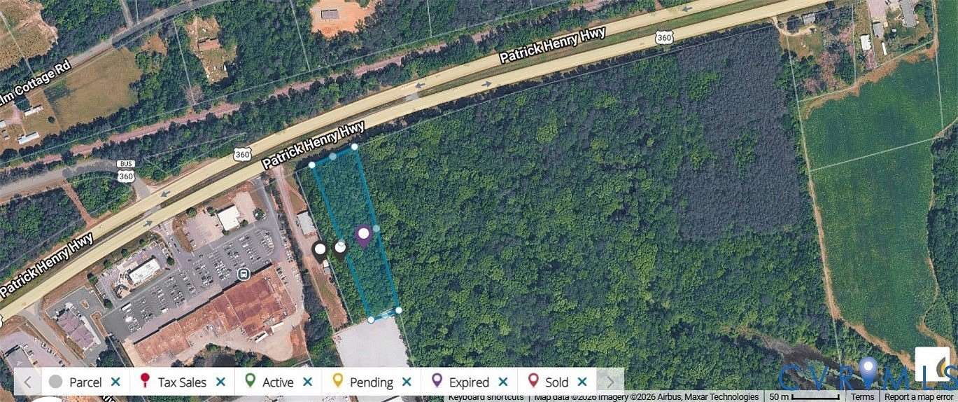 2.5 Acres of Commercial Land for Sale in Amelia Court House, Virginia