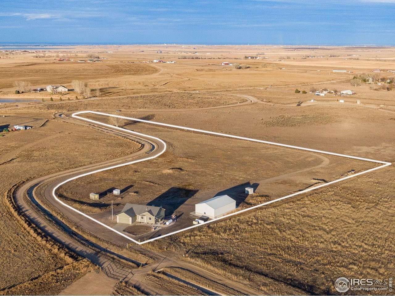 7.17 Acres of Residential Land with Home for Sale in La Salle, Colorado