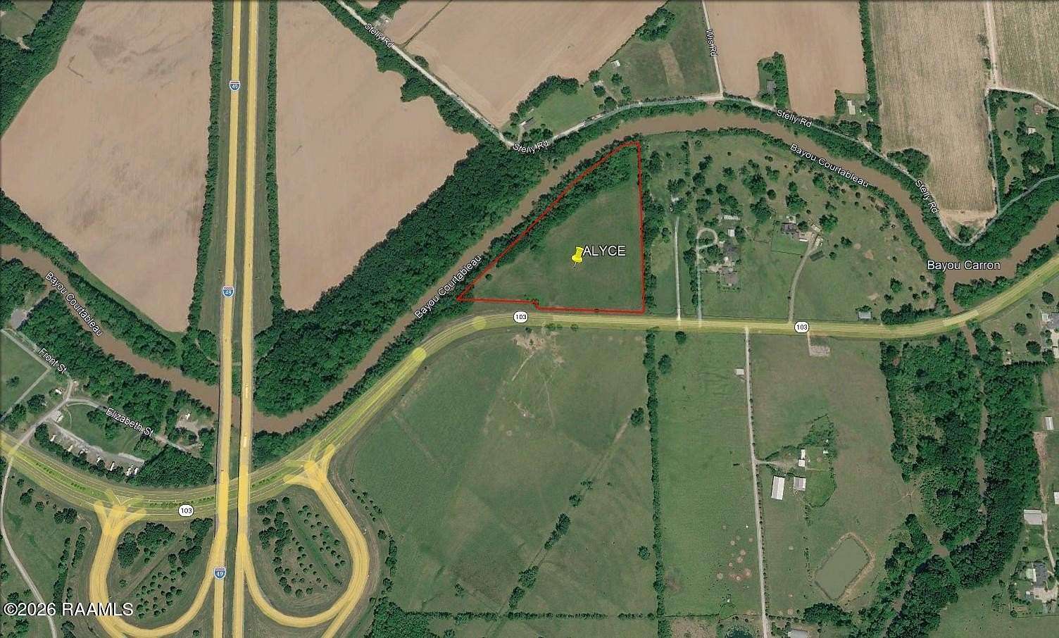 12.4 Acres of Commercial Land for Sale in Washington, Louisiana